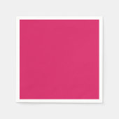 Een roze achtergrond met een witte rand servet (Voorkant)