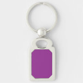 Een roze achtergrond met een witte rand sleutelhanger (Voorkant)