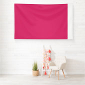 Een roze achtergrond met een witte rand spandoek (Insitu)