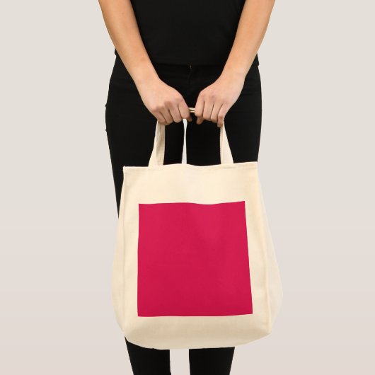 Een roze achtergrond met een witte rand tote bag (Voorkant (product))
