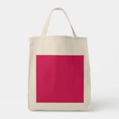 Een roze achtergrond met een witte rand tote bag (Achterkant)