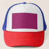 Een roze achtergrond met een witte rand trucker pet (Voorkant)