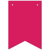 Een roze achtergrond met een witte rand vlaggetjes (Derde vlag)