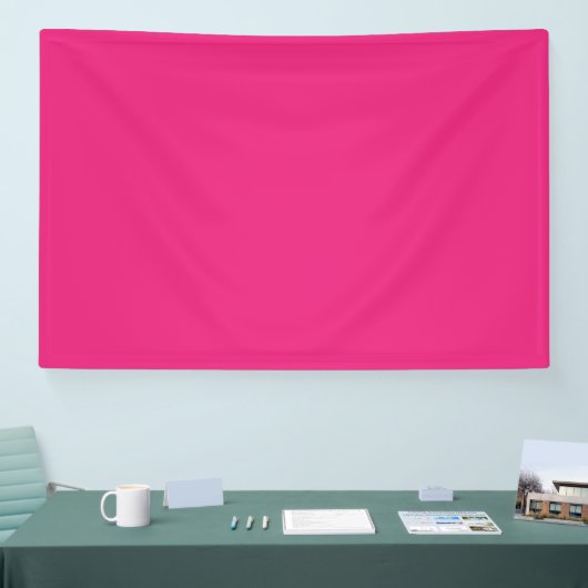 Een roze achtergrond met een zwarte achtergrond spandoek (Beurs)