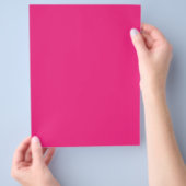 Een roze achtergrond met een zwarte rand flyer (Hand)