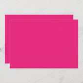 Een roze achtergrond met een zwarte rand kaart (Voorkant / Achterkant)