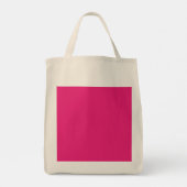 een roze achtergrond met een zwarte rand tote bag (Achterkant)