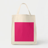 een roze achtergrond met een zwarte rand tote bag (Voorkant)