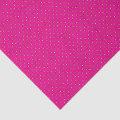 Een roze achtergrond met witte stippen tissuepapier (Detail)