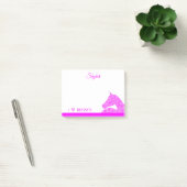 Een roze Arabisch paardenhoofd Cute Girly, speciaa Post-it® Notes (Kantoor)