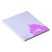 Een roze Arabisch paardenhoofd Persoonlijk Licht B Notitieblok (Schuin)