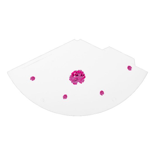 Een roze bloem met zwarte vlekken op zijn bloembla feesthoedjes (Voorkant)