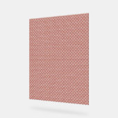 Een roze en witte achtergrond met een patroon acryl bord (Hoek)