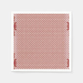 Een roze en witte achtergrond met een patroon servet (Voorkant)