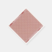 Een roze en witte achtergrond met een patroon servet (Hoek)