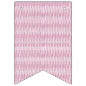 Een roze en witte achtergrond met golvende lijnen vlaggetjes (Eerste vlag)