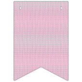 Een roze en witte achtergrond met golvende lijnen vlaggetjes (Derde vlag)