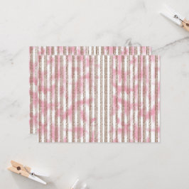 Een roze en witte gestreepte achtergrond kaart