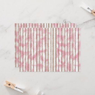 Een roze en witte gestreepte achtergrond kaart