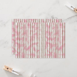 Een roze en witte gestreepte achtergrond kaart
