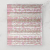 Een roze en witte gestreepte achtergrond plaatskaartje (Binnenkant ongevouwen)