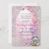 Een roze en witte marmeren afwerking met geborstel kaart (Voorkant)