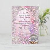 Een roze en witte marmeren afwerking met geborstel kaart (Staand voorkant)