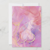 Een roze en witte marmeren afwerking met geborstel kaart (Achterkant)