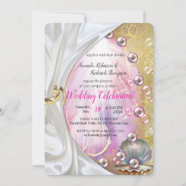 Een roze en witte marmeren afwerking met geborstel kaart