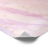 Een roze en witte marmeren afwerking met geborstel poster (Hoek)