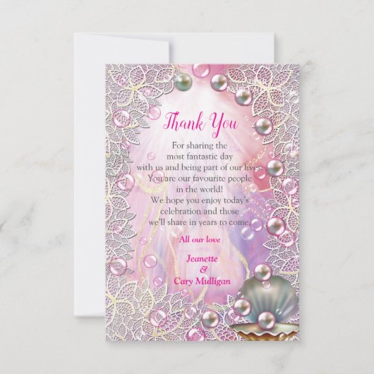 Een roze en witte marmeren afwerking met geborstel RSVP kaartje (Voorkant)