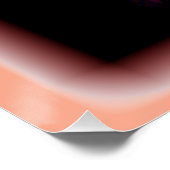 Een roze gekleurde Space Flower Perfect Poster (Hoek)