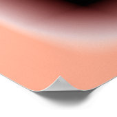 Een roze gekleurde Space Flower Poster (Hoek)