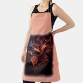 Een roze gekleurde Space Flower Schort (Insitu)