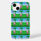 Een roze Giraffe leeft in mijn achtertuin Case-Mate iPhone Case (Achterkant)