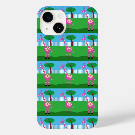 Een roze Giraffe leeft in mijn achtertuin Case-Mate iPhone Case (Achterkant)