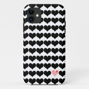 Eén roze hart Case-Mate iPhone case
