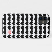 Eén roze hart Case-Mate iPhone case (Achterkant (horizontaal))
