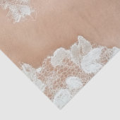 Een Roze Kant Serie Ontwerp #1 Tissuepapier (Detail)