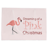 Een roze kerstmis: een grote cadeautas (Achterkant)