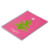 Een roze Kerstmis Notitieboek (Linkerzijde)