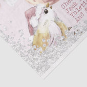 Een roze kleurenkerstserie Design 7 Tissuepapier (Detail)