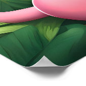 Een roze leeuwenwelp in het Oerwouden Poster (Hoek)