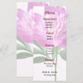 Eén roze pony Weddenschap-menu Menu (Voorkant / Achterkant)