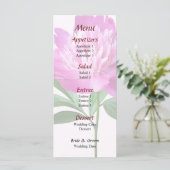 Eén roze pony Weddenschap-menu Menu (Staand voorkant)