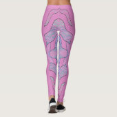 Een  roze "Ratti_Creative_Arts" Leggings (Achterkant)