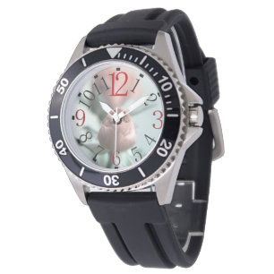 Een roze roos voor uw lieveling... horloge