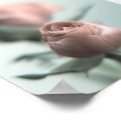 Een roze Rose voor je liefje... Poster (Hoek)