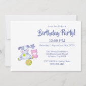 Een roze Schattigee fotoverjaardag draaien Kaart (Achterkant)