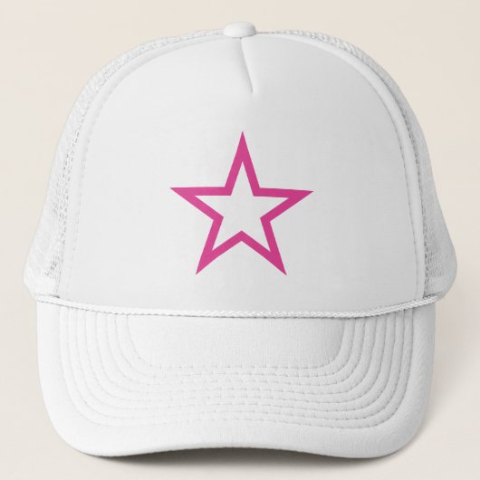 Een roze ster van feminisme - V6 Trucker Pet (Voorkant)